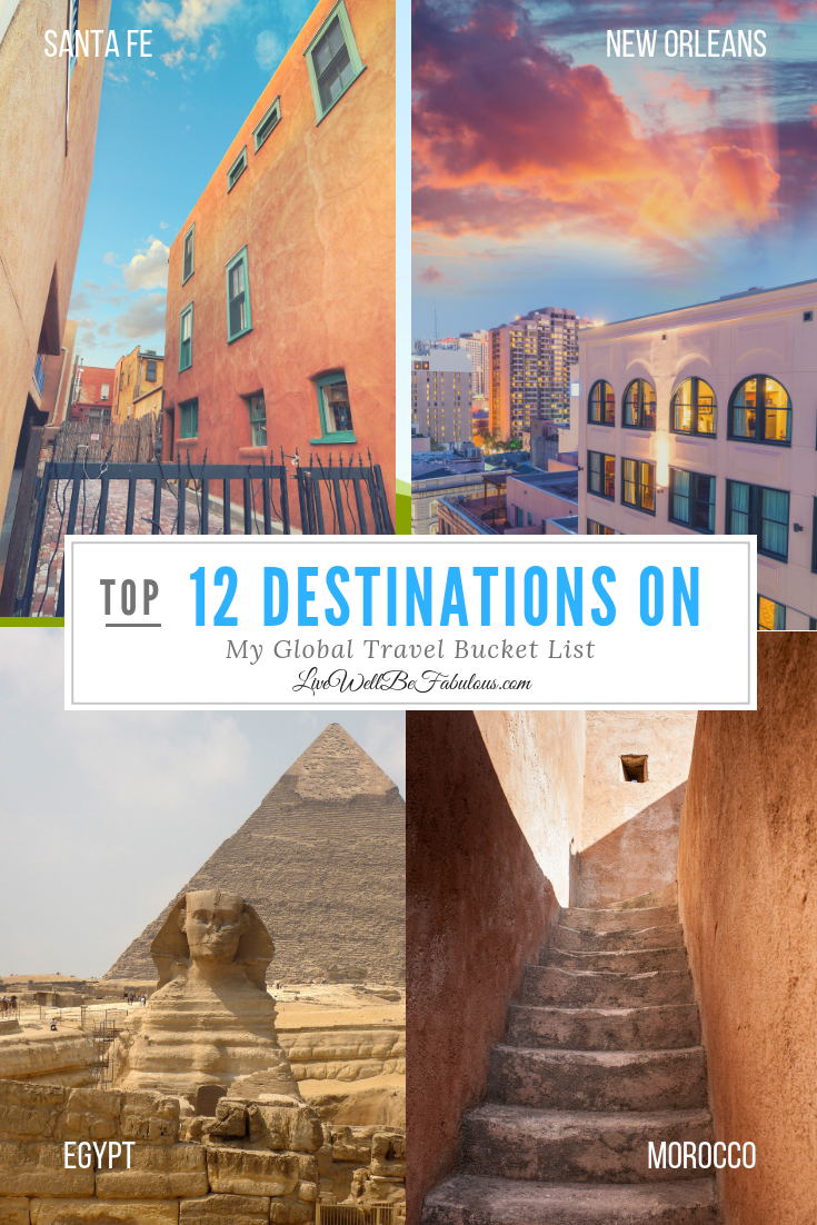 Top 12 Destinations On My Global Travel Bucket List - Live Well...Be ...